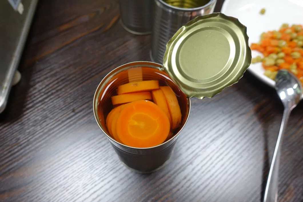 Fresh Vegetables Canned Carrot Dices in Tin Packing